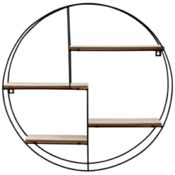 B&M Michigan Round Multi-Section Shelf -Chic Home Decor Store 397377 michigan circular shelf 2