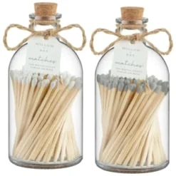 B&M Willow & Bay Matches 120pk - Grey -Chic Home Decor Store 397649 willow and bay matches group